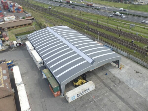 Container Depot in Cape Town, South Africa. Industrial & Commercial Steel Structures.