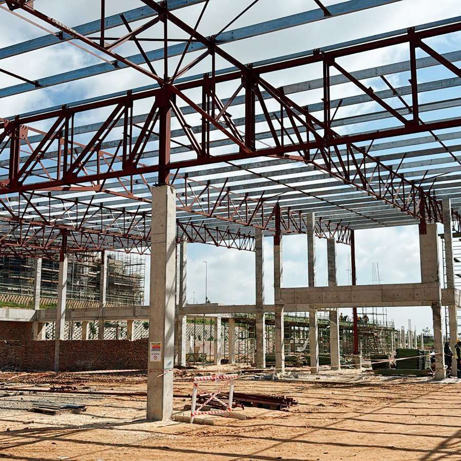 Newinbosch Square, Stellenbosch x LRJ Steel. Commercial Steel Structures.